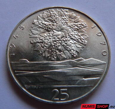 25 Kčs ČSSR 1970 - Oslobodenie ČSR