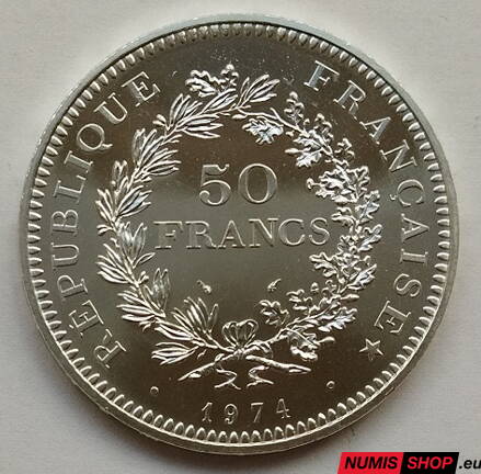 Francúzsko - 1974 - 50 francs - Hercules