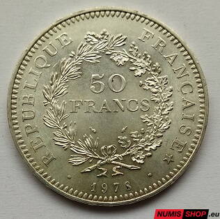 Francúzsko - 1978 - 50 francs - Hercules