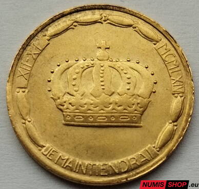 Luxembursko - 1964 - 20 francs - Accession of Grand Duke Jean
