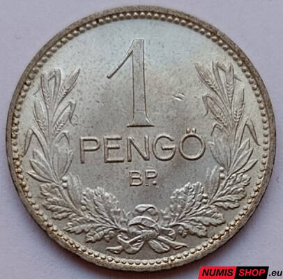 Maďarsko - 1 pengő - 1939 - striebro