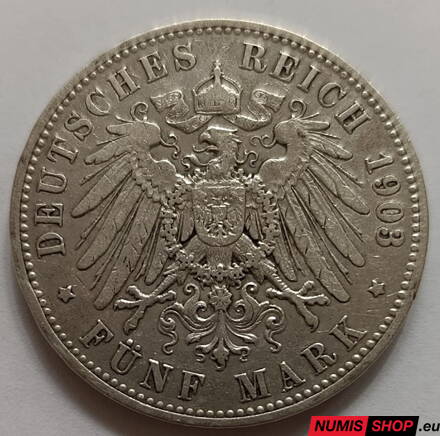 Deutsches Reich - 5 Mark - 1903 - A - Wilhelm II. (Preussen)