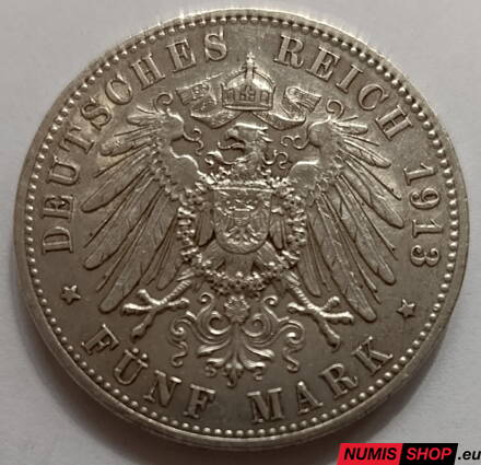 Deutsches Reich - 5 Mark - 1913 - A - Wilhelm II. (Preussen)