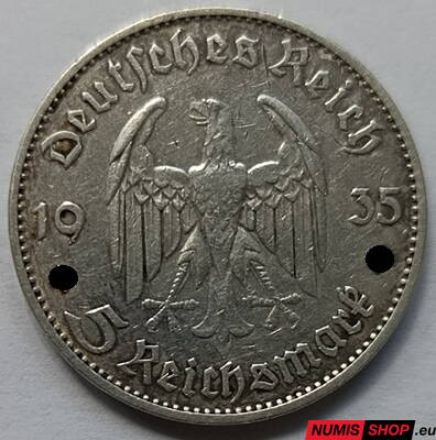 Deutsches Reich - 5 Reichsmark - 1935 - D - kostol