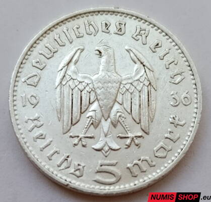 Deutsches Reich - 5 Reichsmark - 1936 - D