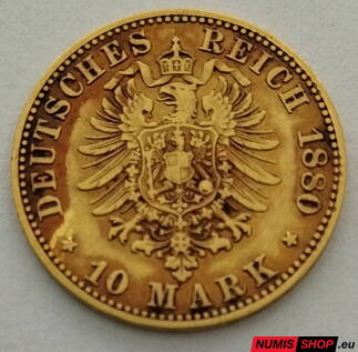 Deutsches Reich - 1880 - 10 mark - A (Prusko)