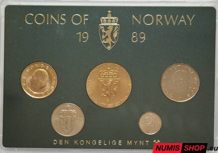 Nórsko - sada mincí - 1989