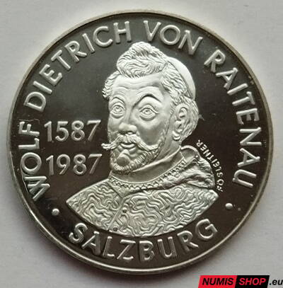 Rakúsko - 1987 - 500 Schilling - Wolf Dietrich von Raitenau - PROOF