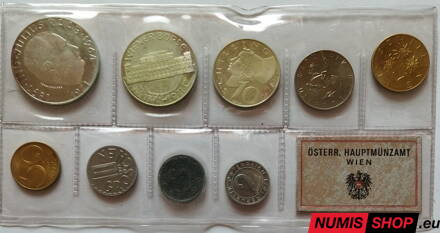Rakúsko - sada 1971 - proof (10 + 25 + 50 schilling Ag) - Julius Raab