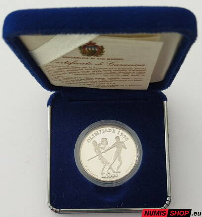 San Maríno - 1000 lír - 1996 - OH Atlanta 1996 - PROOF