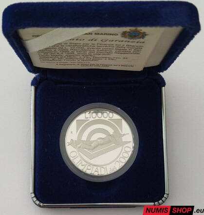 San Maríno - 10 000 lír - 1999 - OH Sydney 2000 - PROOF