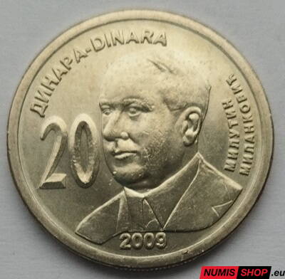 Srbsko - 20 dinara 2009 - Milutin Milankovic - UNC