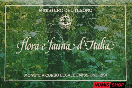 200 + 500 lír Taliansko - 1991 - Flóra a fauna Talianska