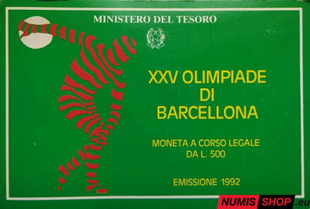 500 lír Taliansko - 1992 - Olympiáda Barcelona