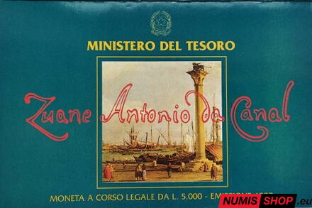 5000 lír Taliansko - 1997 - Canaletto