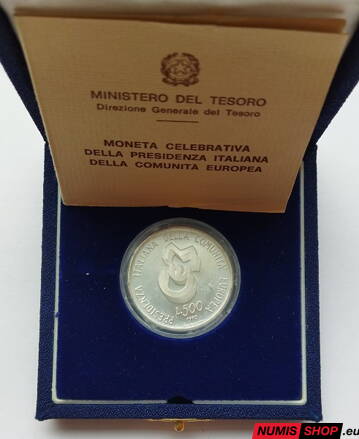 500 lír Taliansko - 1990 - Presidency at the European Common Market - proof