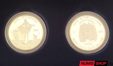 Vatikán - 2 x 10 000 lír - 1999 - Svätý rok - Anno Santo - PROOF