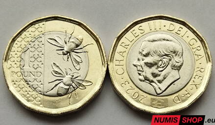 Veľká Británia - 1 pound 2023 - Charles - UNC