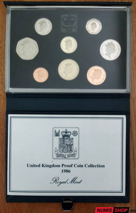 Sada Veľká Británia 1986 proof