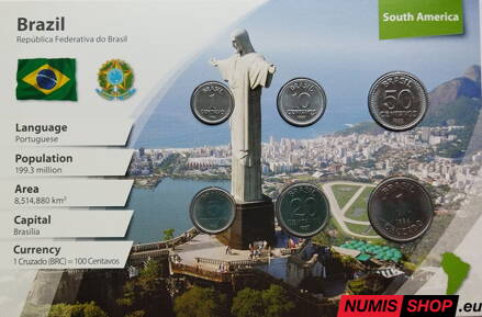 Brazília - sada mincí mix - UNC