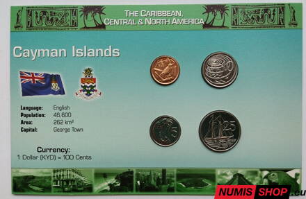 Kajmanské ostrovy - sada mincí mix - UNC