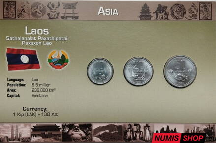 Laos - sada mincí mix - UNC
