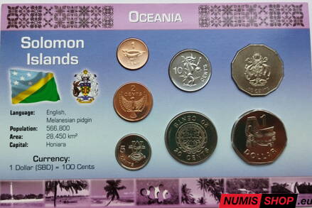 Šalamúnové ostrovy - sada mincí mix - UNC