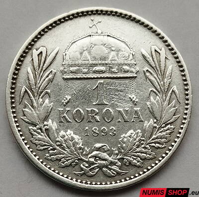 RU - František Jozef I. - 1 korona 1893 KB