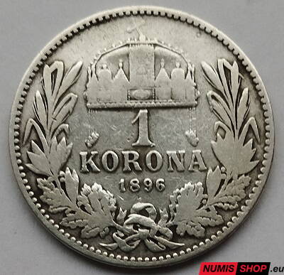 RU - František Jozef I. - 1 korona 1896 KB