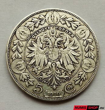 RU - František Jozef I. - 5 korona 1900 bz