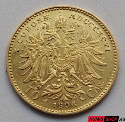 RU - František Jozef I. - 10 koruna 1896 bz