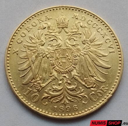 RU - František Jozef I. - 10 koruna 1896 bz