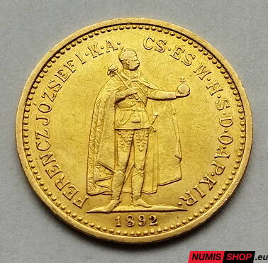 RU - František Jozef I. - 10 koruna 1892 KB