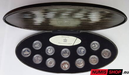 Kanada - sada millenium proof - 2000 - 12 x quarter dollar Ag