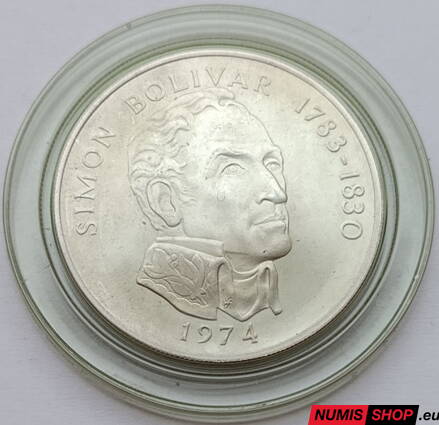 Panama - 20 balboas 1974 - Simon Bolivar - BU (129,6 g, Ag925)
