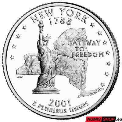 USA Quarter 2001 - New York - D - UNC
