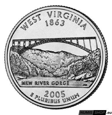 USA Quarter 2005 - West Virginia - P - UNC