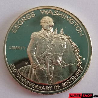 USA - 1982 - Silver half dollar - 250th Anniversary of George Washington's Birth - PROOF
