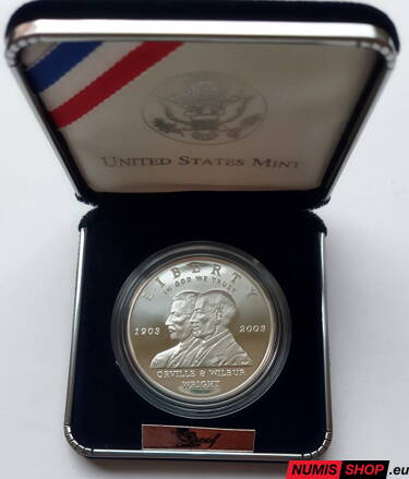 USA - Silver dollar - 2003 - First Flight - PROOF