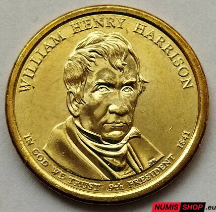 USA Presidential 1 dollar - 2009 - 9th Wiliam Henry Harrison - D