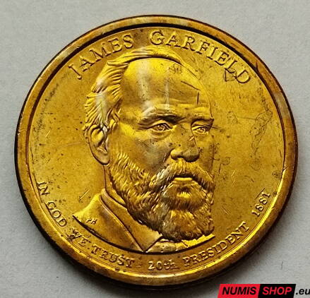 USA Presidential 1 dollar - 2011 - 20th James Garfield - D