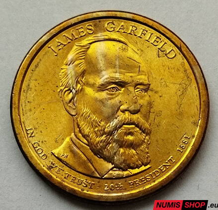 USA Presidential 1 dollar - 2011 - 20th James Garfield - P