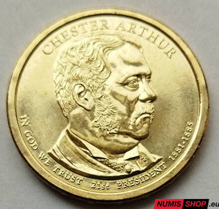USA Presidential 1 dollar - 2012 - 21st Chester Arthur - D