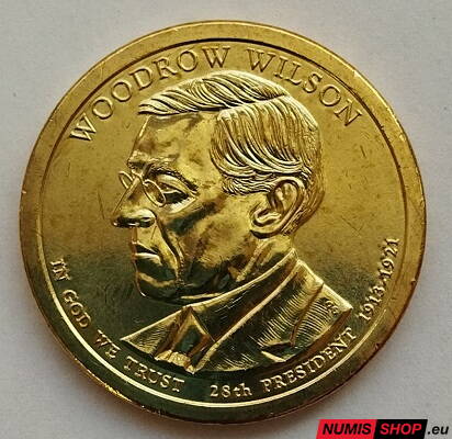 USA Presidential 1 dollar - 2013 - 28th Woodrow Wilson - P