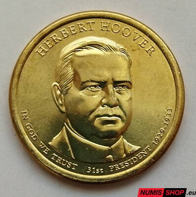 USA Presidential 1 dollar - 2014 - 31th Herbert Hoover - P