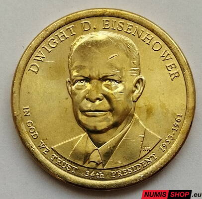 USA Presidential 1 dollar - 2015 - 34th Dwight D. Eisenhower - D