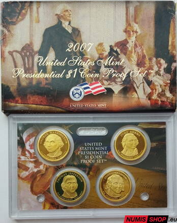 USA Presidential 1 dollar PROOF set - 2007 