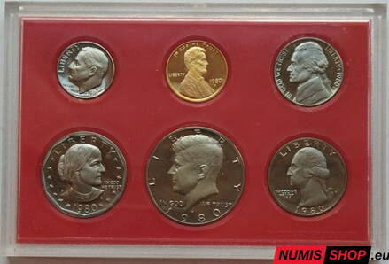 USA sada 1980 - PROOF - S