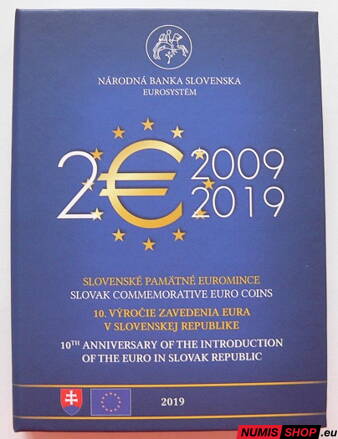 Sada mincí SR 2019 - Zberateľské 2-euro mince - privátne vydanie NBS