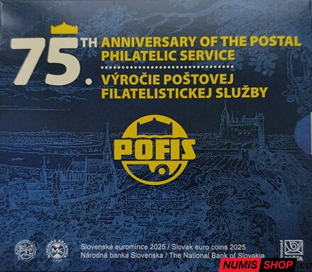 Sada mincí SR 2025 - 75 rokov POFIS – Poštová filatelistická služba